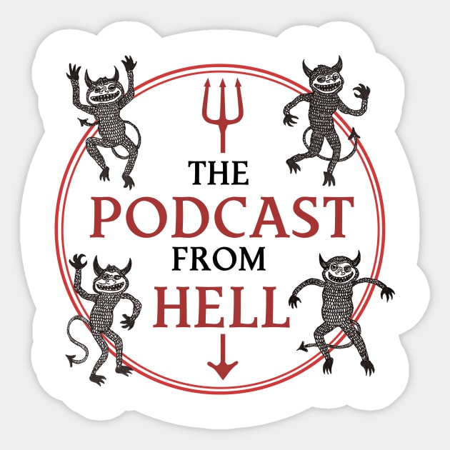 The Podcast from Hell Sticker by QueenCityComedy